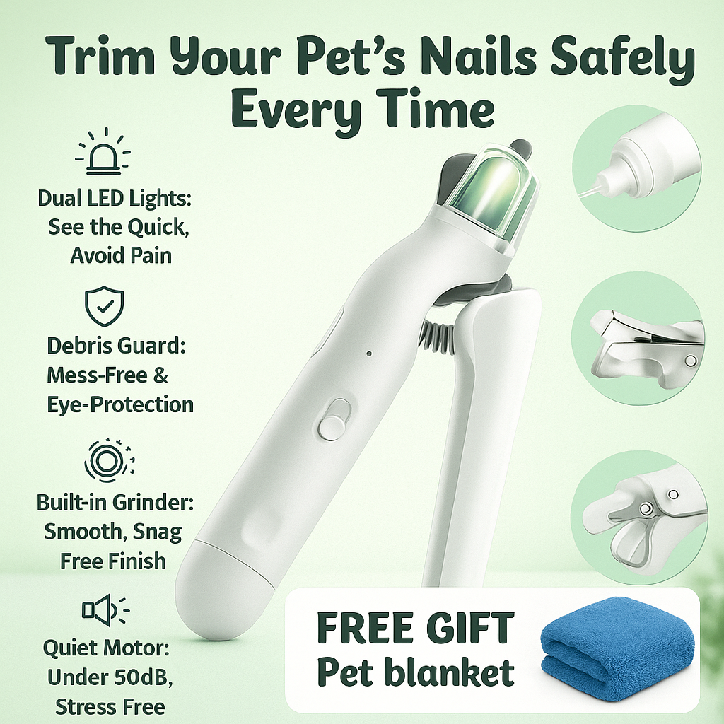 Pet Nail LED Clipper and Grinder