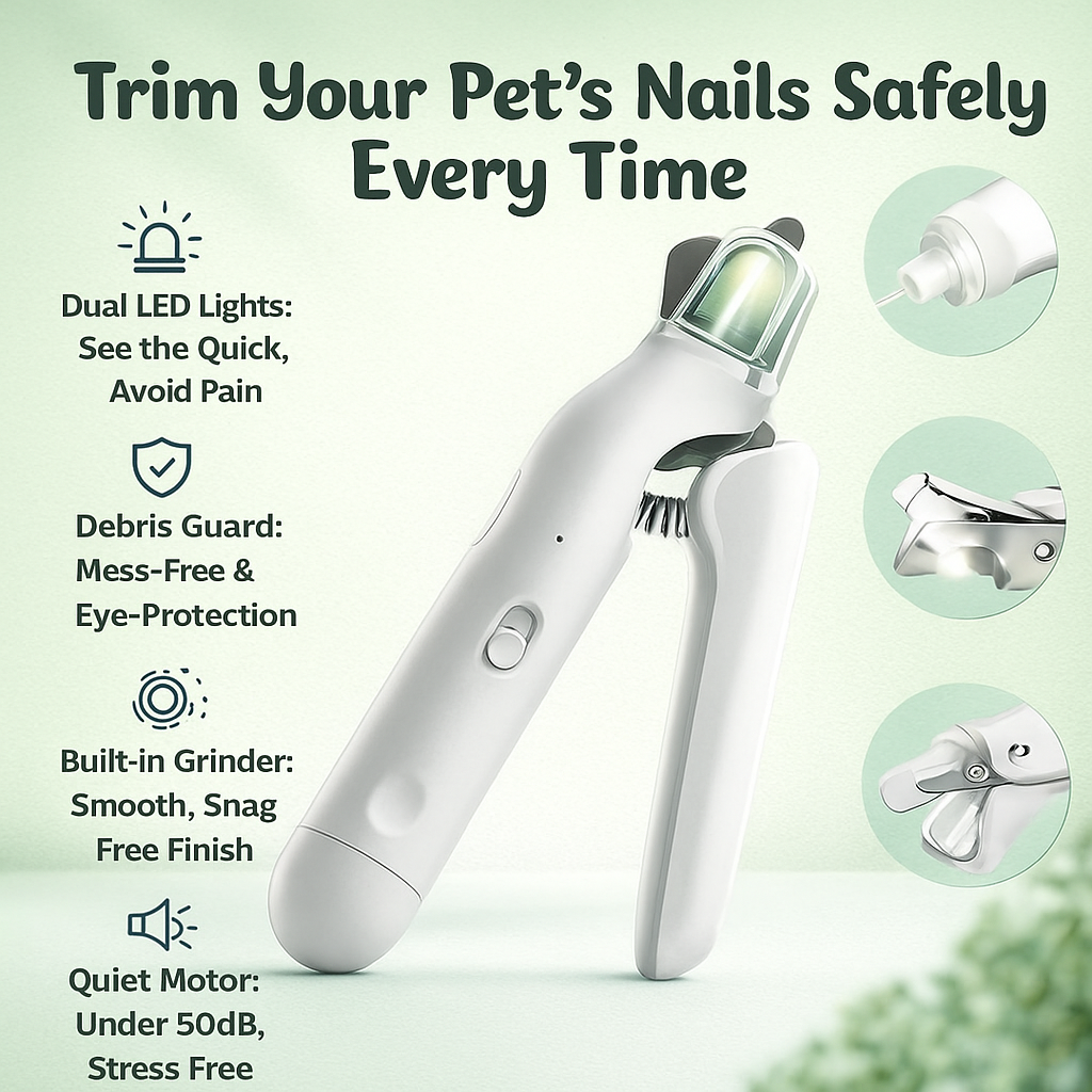 Pet Nail LED Clipper and Grinder