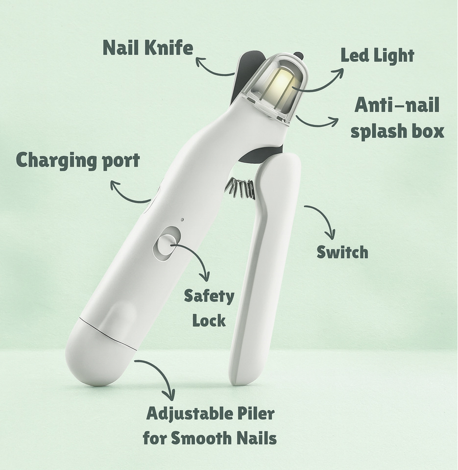 Pet Nail LED Clipper and Grinder